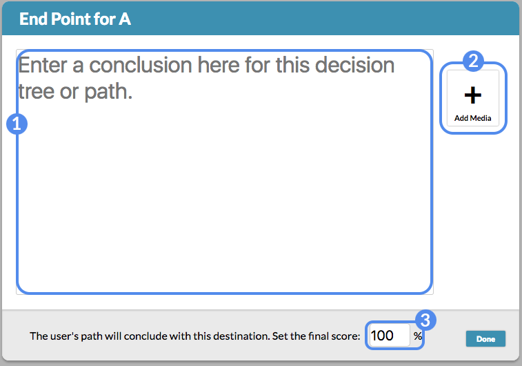 adventure creator end