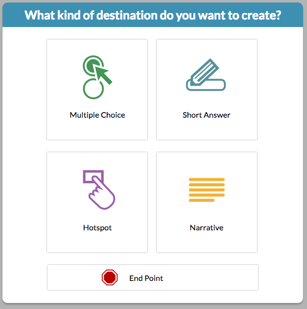 adventure creator selection