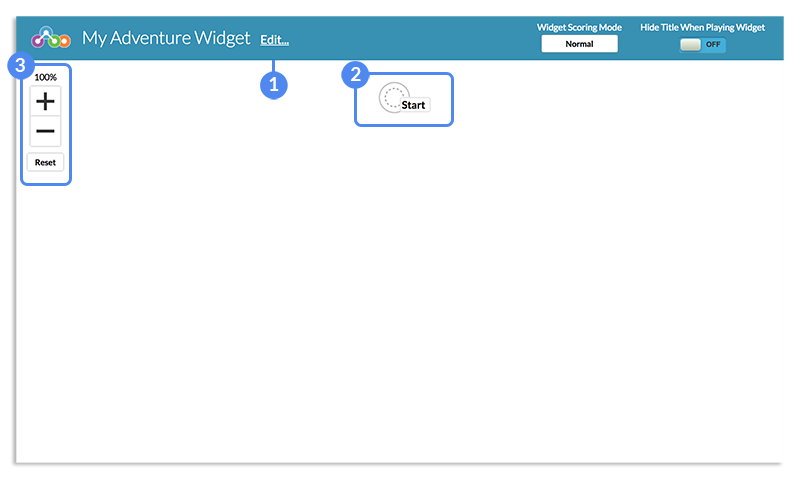adventure creator screen