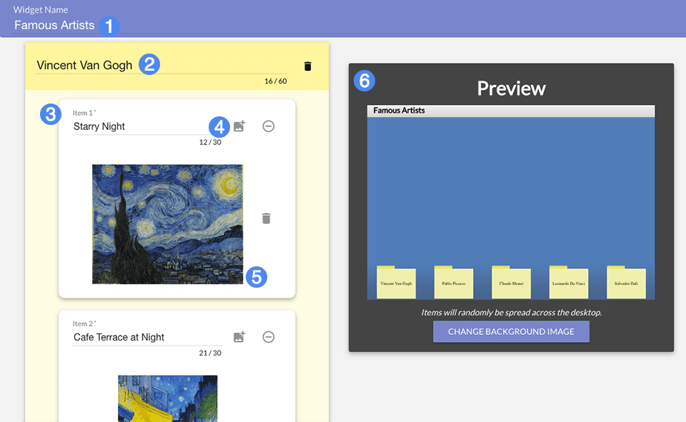 Sort It Out! creator screen Sort It Out! creator screen